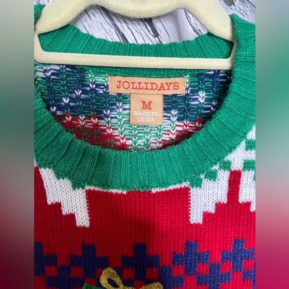 NWT Jollidays “Ugly” Christmas Sweater Dolphin Unisex Size M - Picture 7 of 11